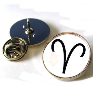 Zodiac Birth Star Sign Aries Lapel Pin Badge , Gemelos , Llavero , Llavero , Corbata , Corbata Slide Clip , Llavero , Gemelos