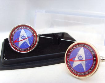 Star Trek Starfleet tactische manchetknopen manchetknopen