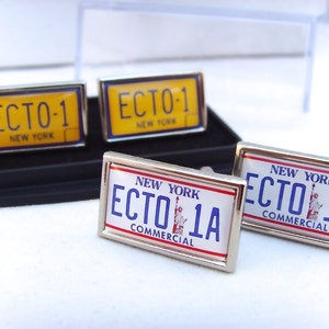 Ghostbusters ECTO-1 ECTO 1A Kentekenplaat Manchetknopen Manchetknopen