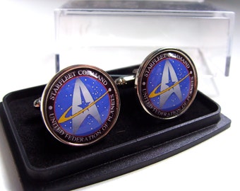 Star Trek Starfleet Command-manchetknopen Manchetknopen