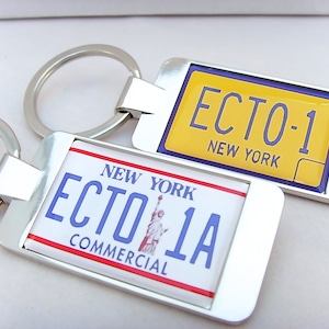 Ghostbusters ECTO-1 ECTO 1A Numer rejestracyjny Tablicy Rejestracyjnej Brelok Brelok