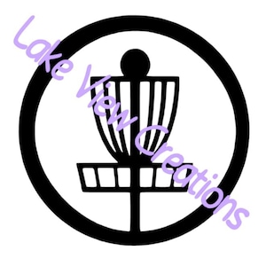 Disc Golf Permanent Vinyl Decal Sticker 5w&quot; x 5h&quot;