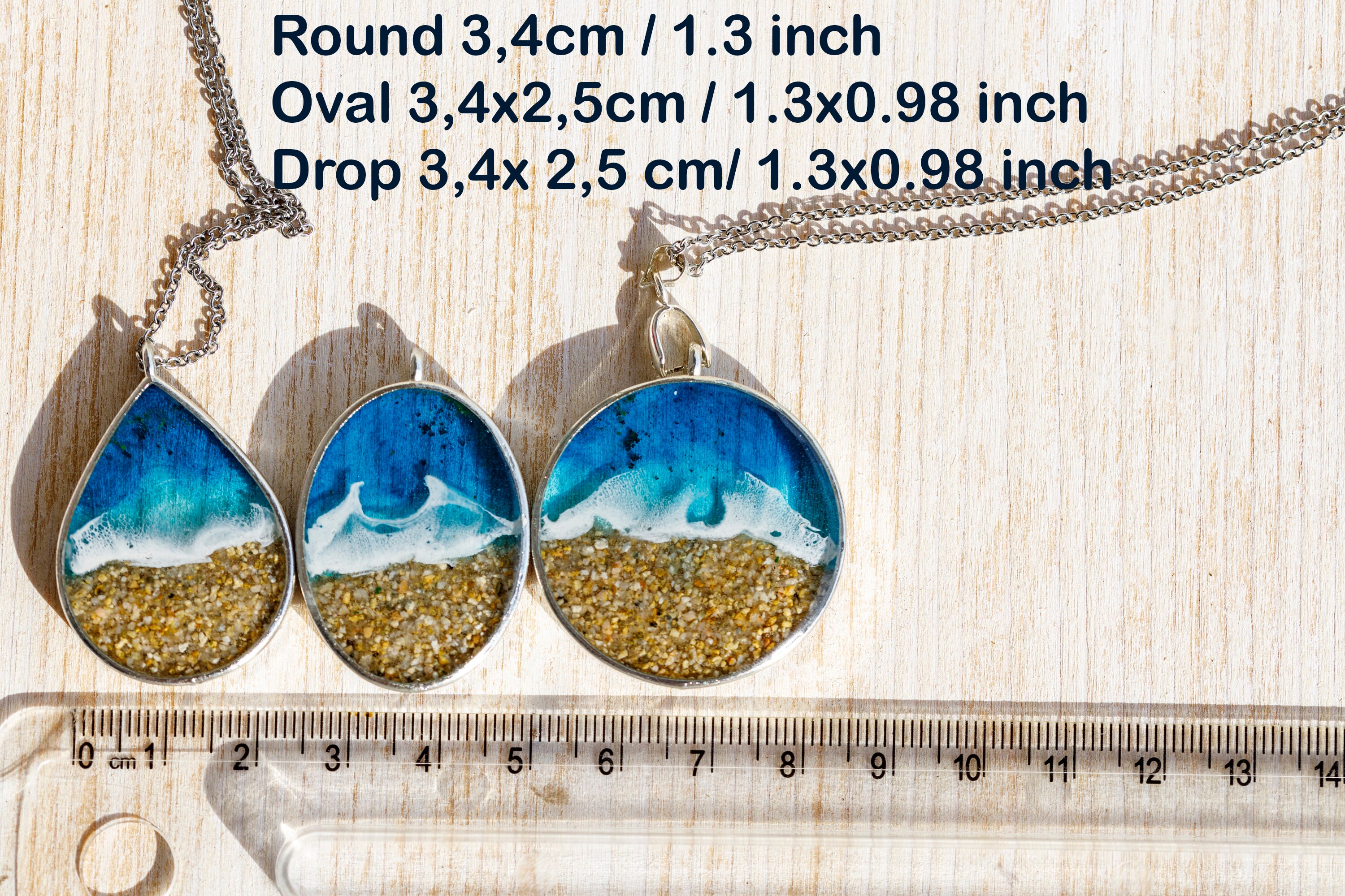 Beach sand resin jewelry online
