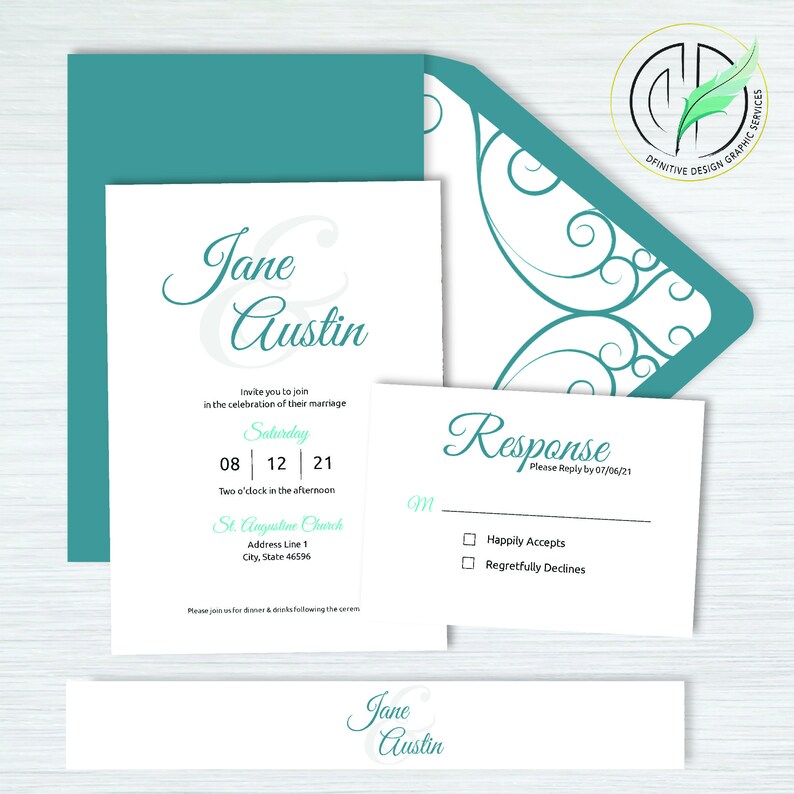 Jane Wedding Invitation Template