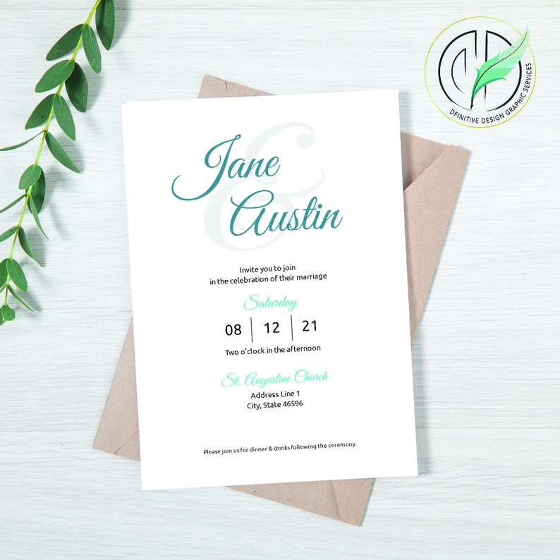 Jane Wedding Invitation Template