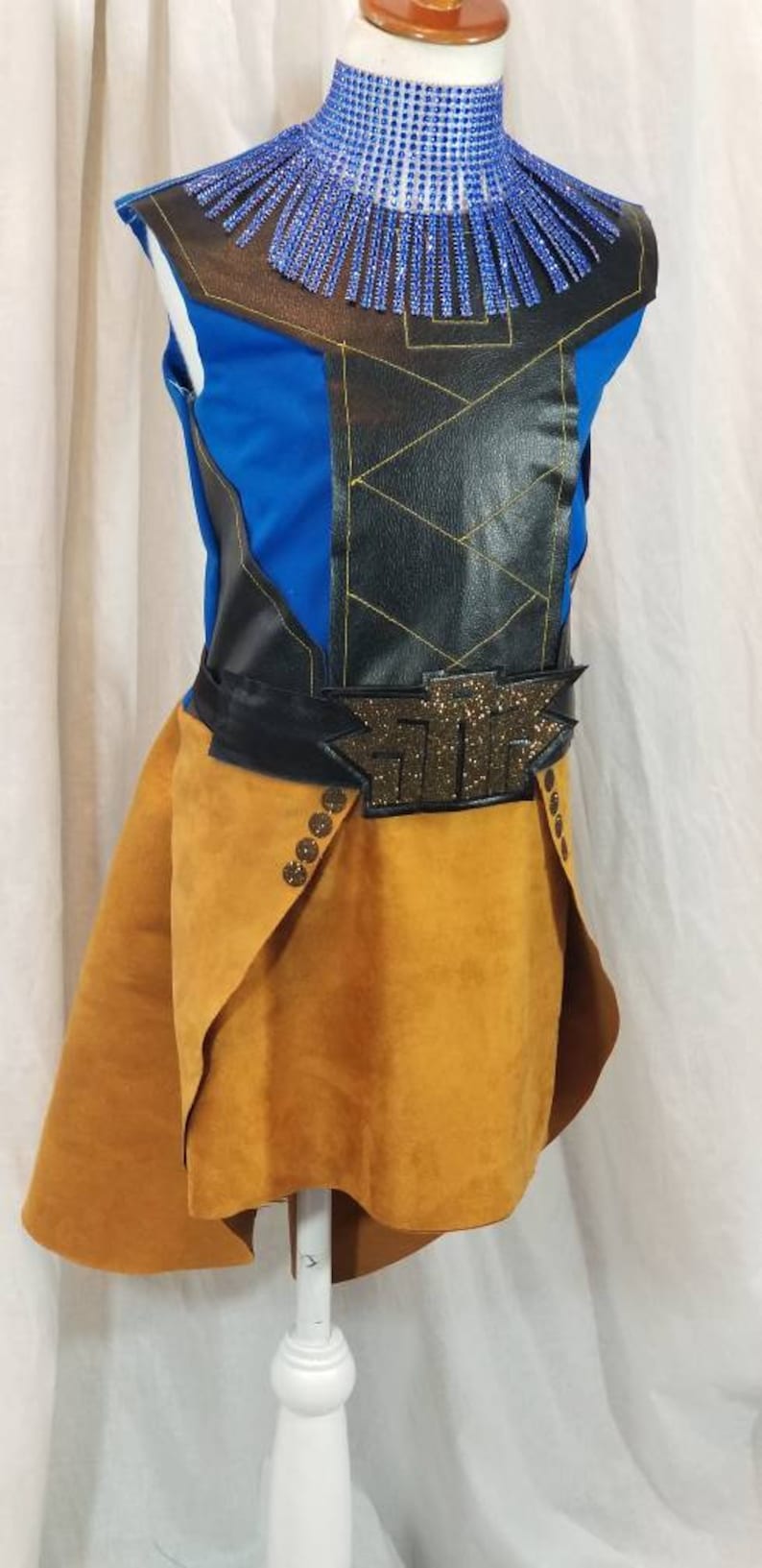 Princess Shuri Inspired Costume Dress Necklace Arm Cuffs Belt GirlsWomen/'sPlus sz avail
