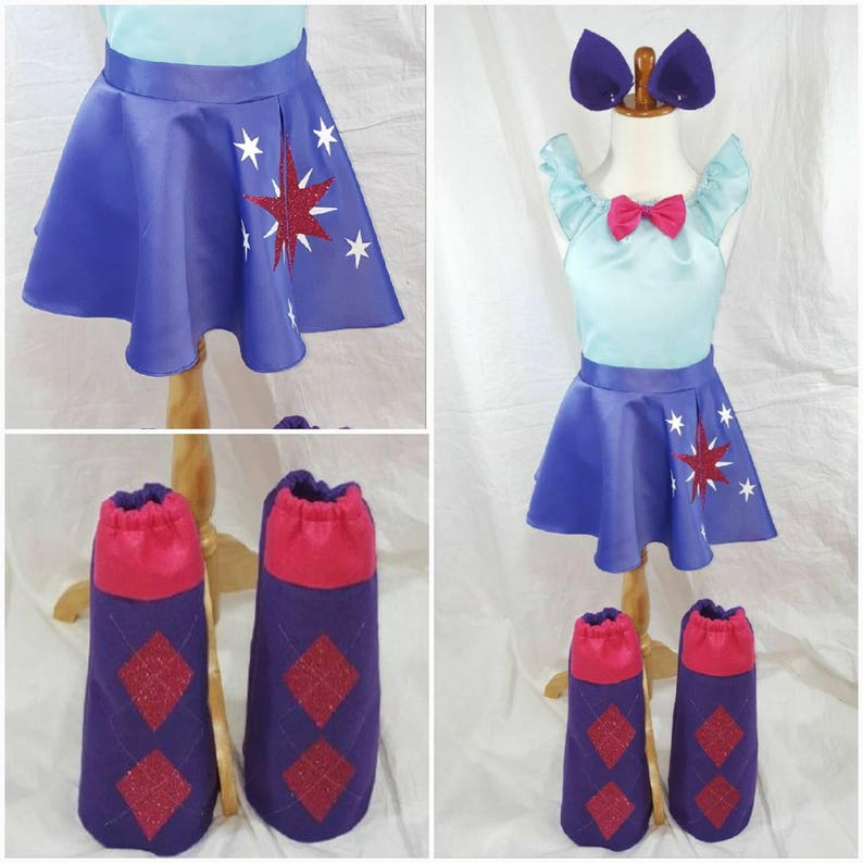 Boot Covers Ears GirlsWomen/'sPlus sz avail Skirt Friendship Princess Top