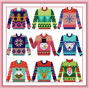 11ct gestempelt Kreuzstich Kit Stickerei Kit gedruckt Kreuzstich Sets Wandteppich Wanddekor DIY Geschenk für ihre bunten Pullover