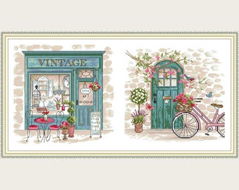 YEESAM ART Kit De Broderie Au Point De Croix Avec Motifs Avancés Pour Adultes Débutants – Rosée Du Matin 11 CT Estampillé 36 X 68 Cm – Travaux D'aiguille à Faire Soi-même