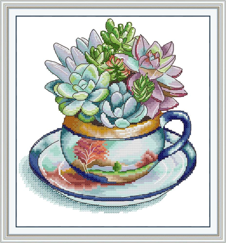 Stitchhaven Kit De Broderie Au Point De Croix Compté 14 Carats Pour Débutants, Motif Animal Mignon, Non Imprimé, Avec Motif Et Outils, Tissu Aida De