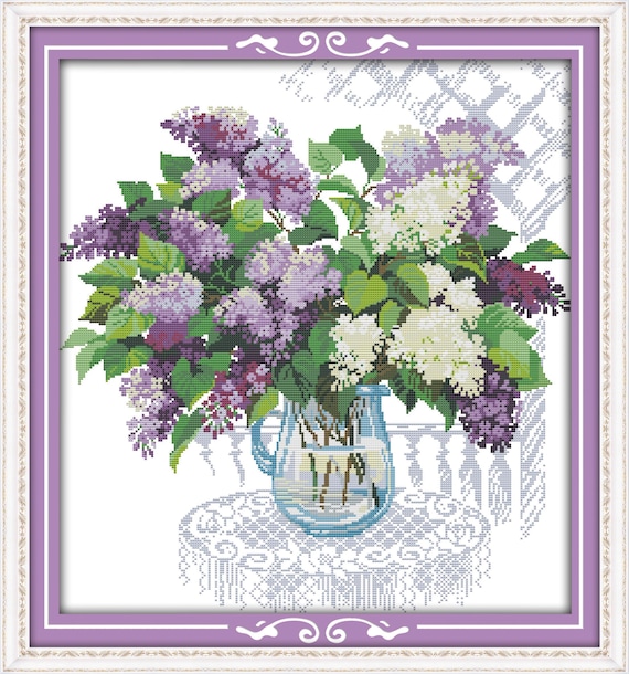 Kit Point De Croix Compté - Toile 14ct - Neuf - Loisir Créatif Broderie