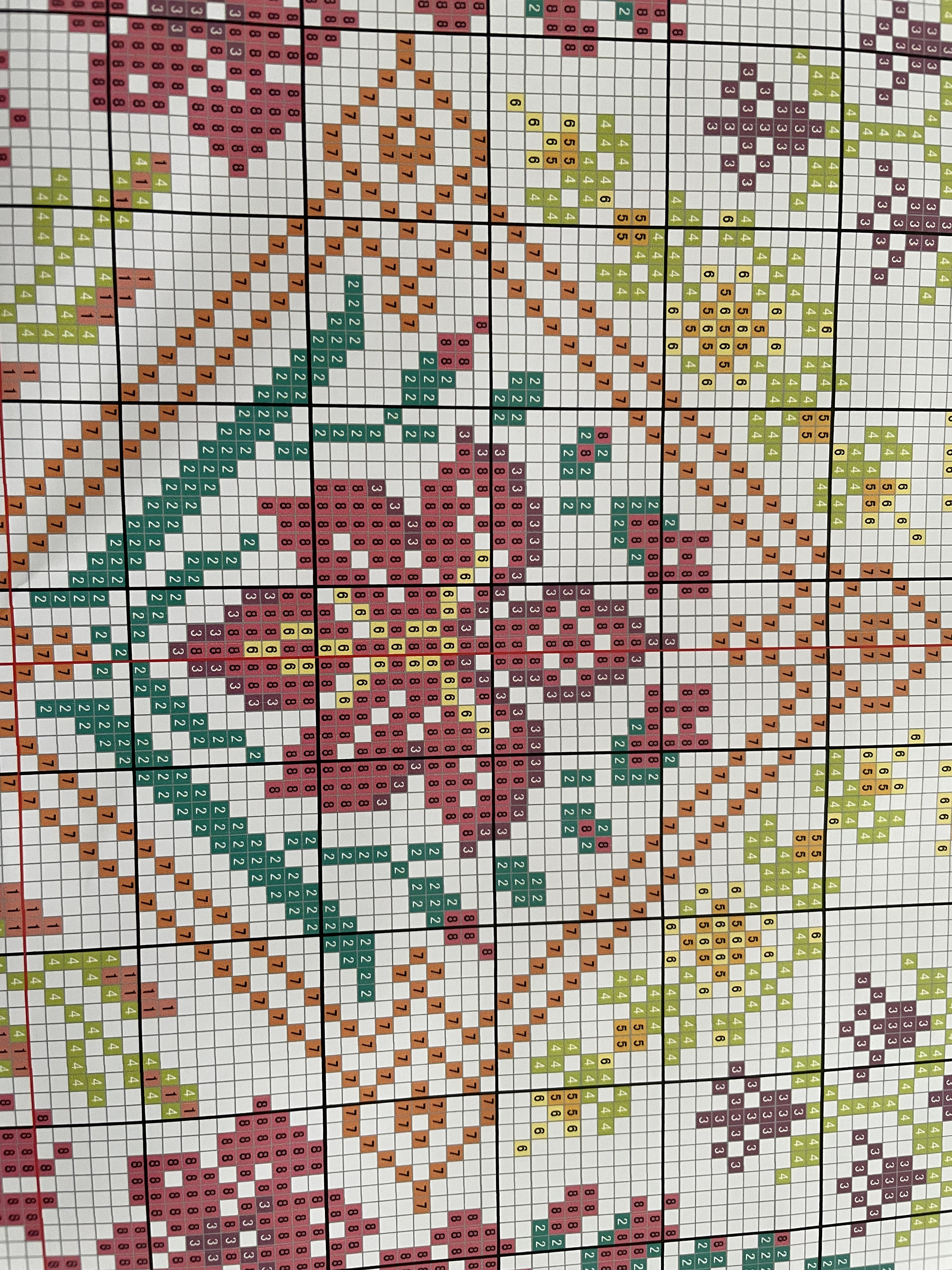 Kit Punto Croce Fiori In Vaso: Motivo Stampato, 11 CT, 36x46 Cm - Per Principianti Ed Esperti - Foto 11