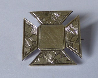 1890 Silver Hallmarked  Brooch Pin, Scottish Gift