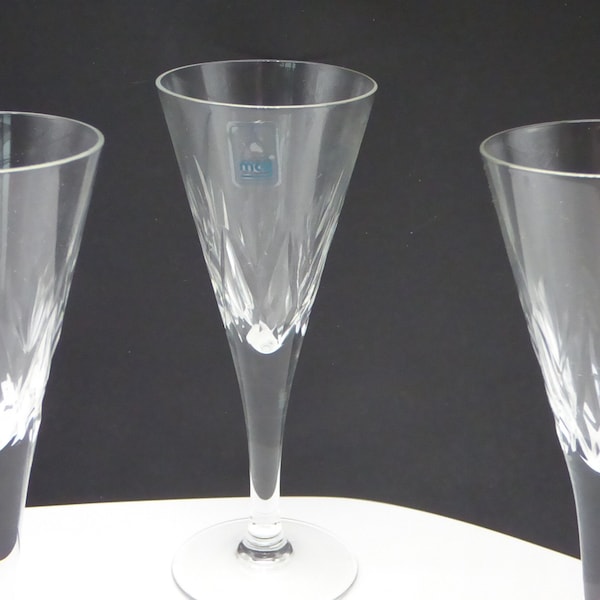 Vintage Acid Etched Gold Rimmed Sherry / Port Glasses | Cynthia Findlay - View #2