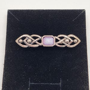 vintage Scottish Brooch Pin in Silvertone- nice wee gift idea
