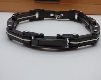 Fabulous Mans Black Bracelet made of stainless steel Perfect Gift