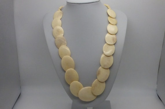 Gorgeous Cream Beaded Necklace, Hippie Chick, Cos… - image 4