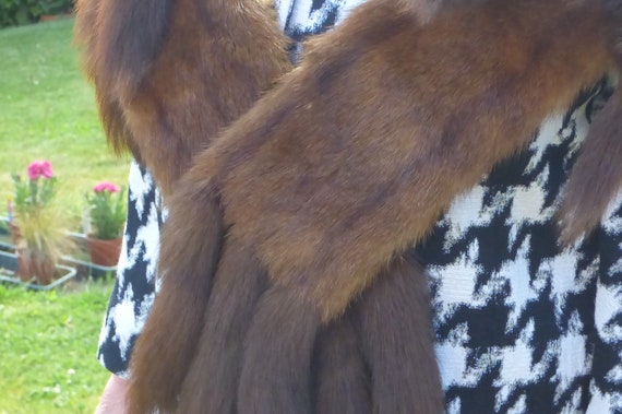 小物 shaggy design long stole Stole