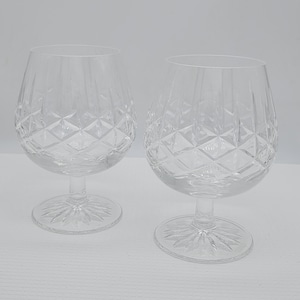 Fabulous Pair of Edinburgh Crystal Brandy / Cognac Glasses - Perfect Gift Idea