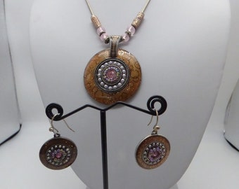 Vintage Necklace and Earrings Set, Gift Idea