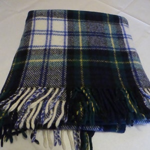 Scottish Vintage All Wool Tartan Picnic Blanket/Throw/Blanket, Scottish Gift