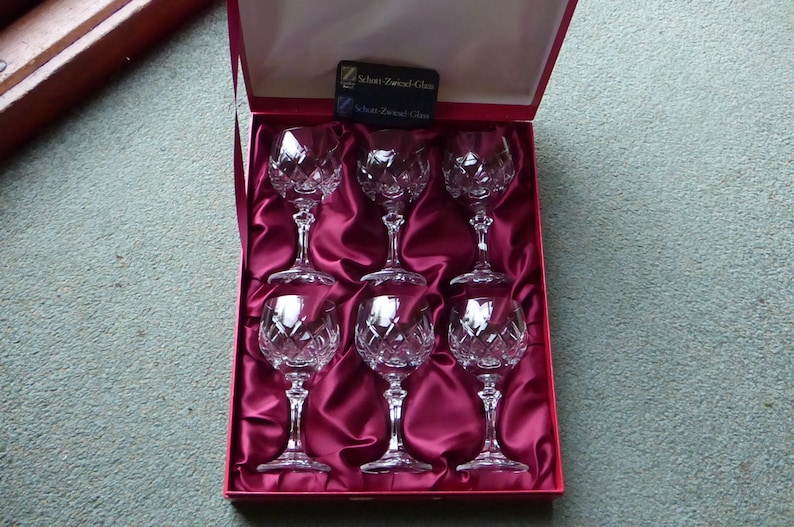 Vintage Cristallerie Zwiesel - Schott-Zwielsel-Glas - Sechser Set in Original Box - Bild 6