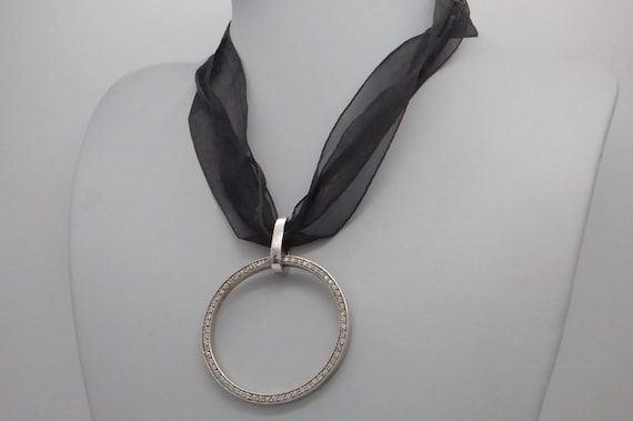 Collier Vintage En Argent 925 Poinçonné - Chaîne Longue, Occasion, Couleur Argent