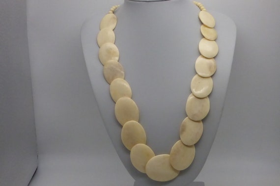 Gorgeous Cream Beaded Necklace, Hippie Chick, Cos… - image 8