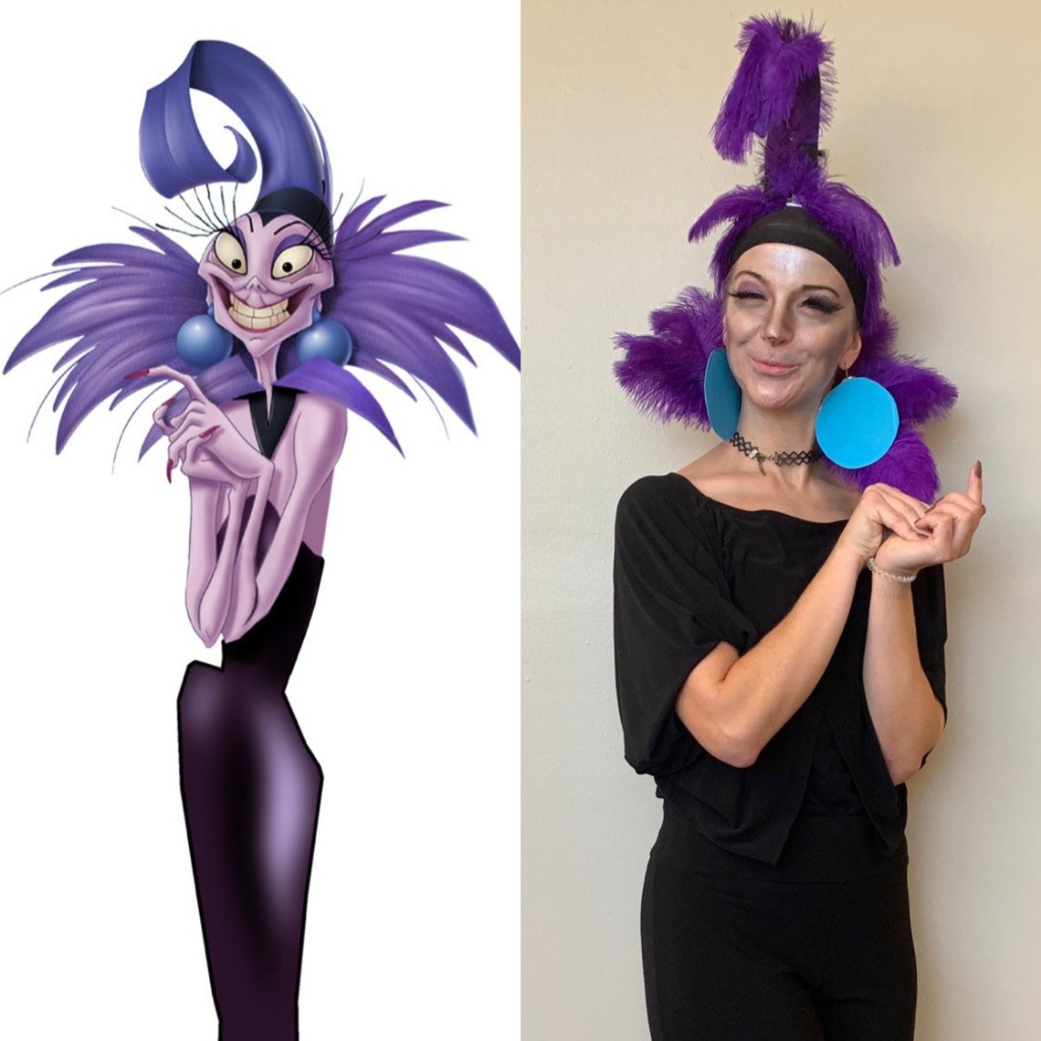 Yzma The Emperors New Groove headpiece collar earrings Etsy