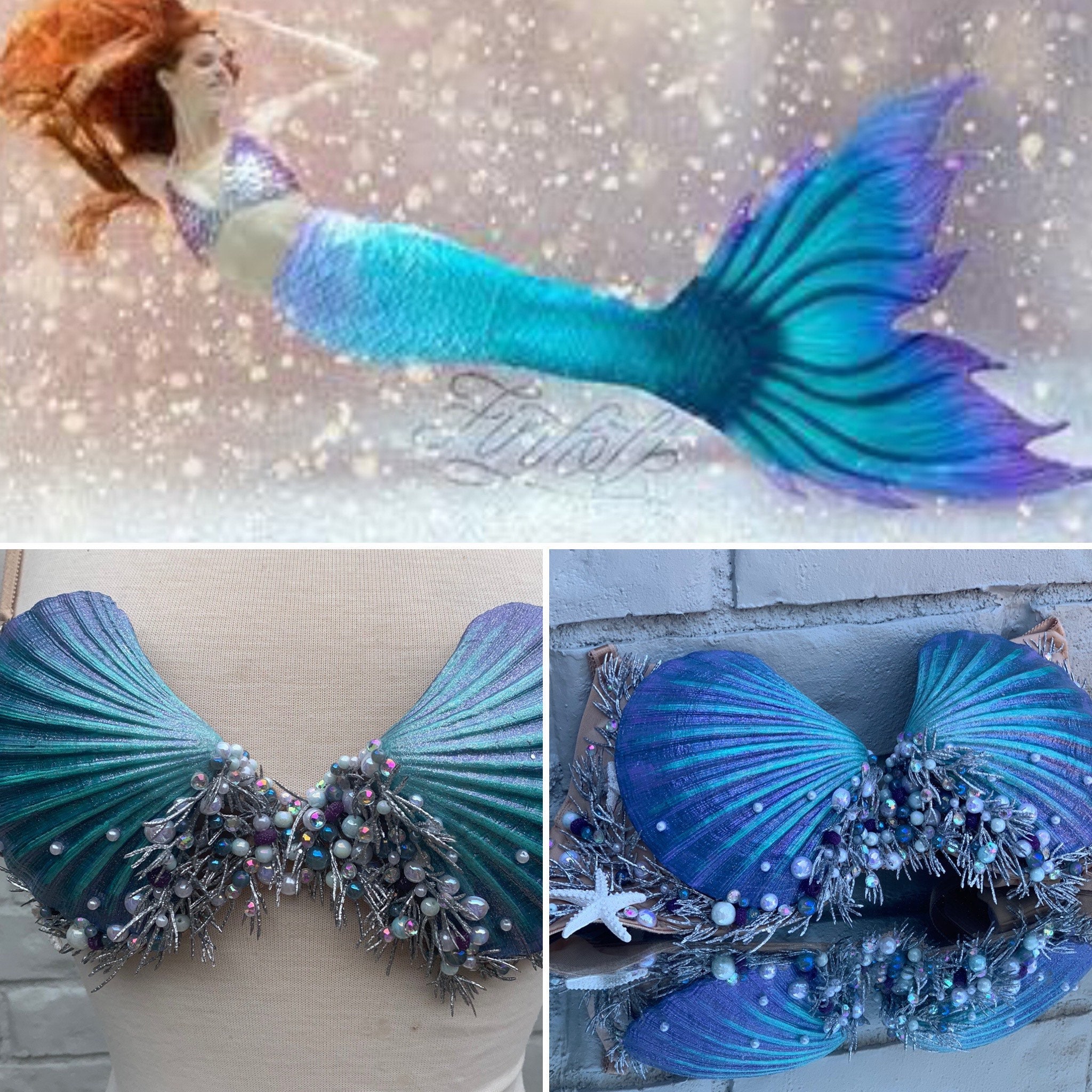 Buy One of a Kind Mersona Tail Match Mermaid BRA ONLY With Creative Rights  never to Be Recreated Online in India - Etsy