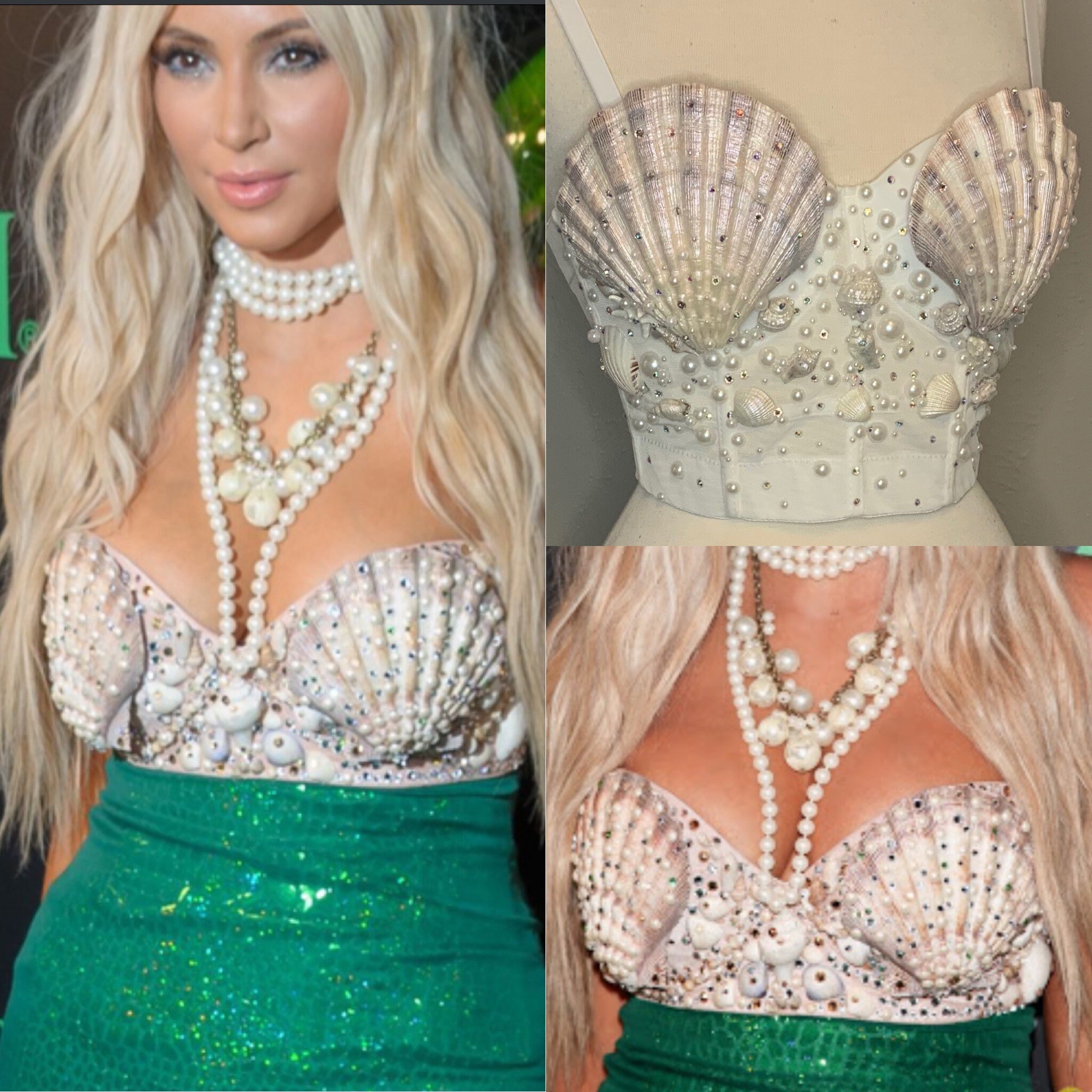 My DIY mermaid bra/top. Inspired by Kim Kardashian's beautiful