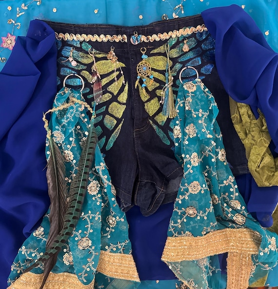 fancy dress shorts Ready to Ship Sample Sale Britney Inspired Slave Costume Shorts, High Rise Designed in size L/XL Ready to shine on stage!