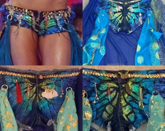 Britney Slave Costume Shorts, SHORTS ONLY