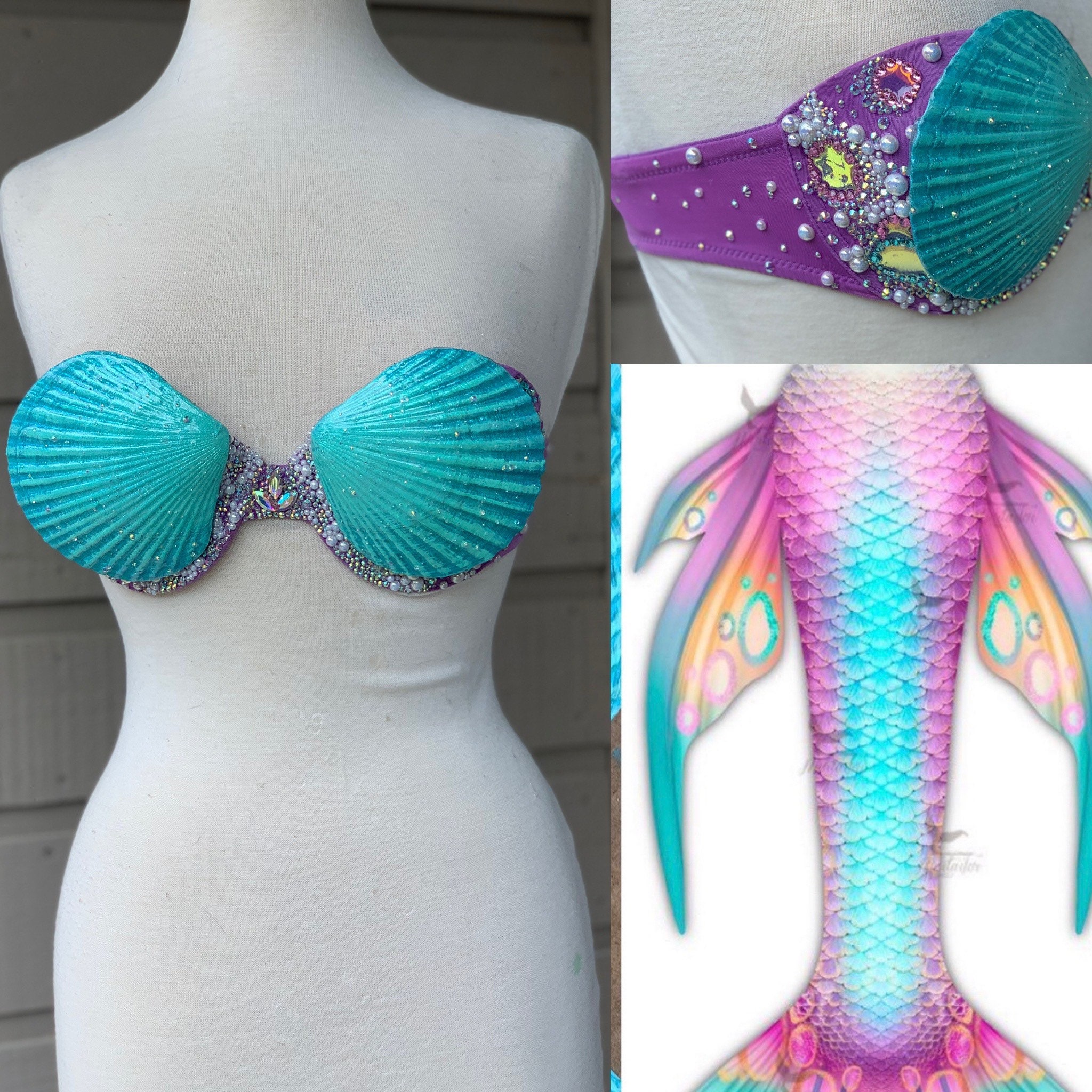 Buy One of a Kind Mersona Tail Match Mermaid BRA ONLY With Creative Rights  never to Be Recreated Online in India - Etsy