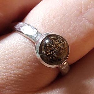 STERLING RING Hair Lock Keepsake Ring - Handmade Jewelry - Baby Hair - Pet Fur or Hair - Hair Locket - Sterling -  Memorial - ValenwoodVixen