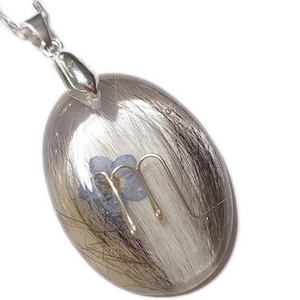 LARGE OVAL Hair Keepsake Necklace - Baby Hair - Handmade Jewelry- Pet Hair Keepsake - Personalized- Mothers - Memorial- ValenwoodVixen