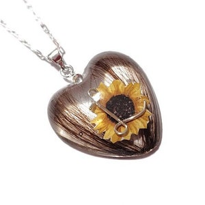HEART Hair Keepsake Necklace - Baby Hair - Handmade Jewelry - Pet Hair Keepsake - Locket - Mothers - Memorial Necklace - ValenwoodVixen