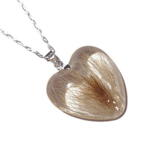 HEART Personalized Hair Keepsake Necklace - Handmade Jewelry - Pet Hair Keepsake - Locket - Mothers Necklace - Memorial - ValenwoodVixen