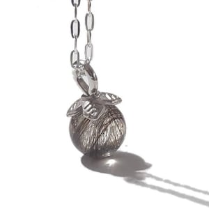 Small Orb 8mm Hair or Fur Memorial Pendant or Charm | Handmade Keepsake Jewelry | ValenwoodVixen