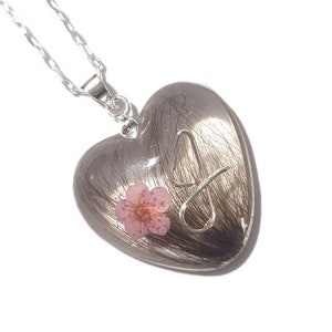 HEART Hair Locket - Hair Keepsake Necklace - Handmade Jewelry - Baby Hair - Pet Hair Keepsake - Mothers - Memorial Necklace - ValenwoodVixen