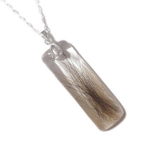 BAR Personalized Hair Keepsake Necklace Baby Hair Pet Hair