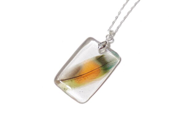 Pet Memorial Jewelry | Bird Feather Keepsake Necklace | Dog Cat Memorial | ValenwoodVixen