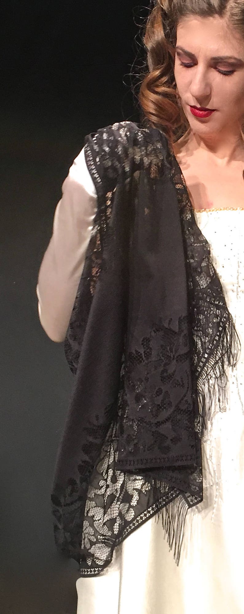 tulle shawls