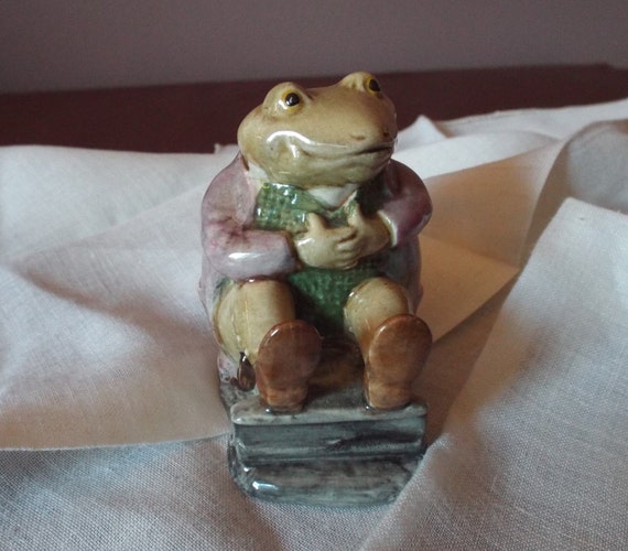 Beatrix Potter Figurines Mr Jackson Etsy