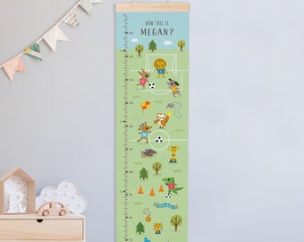 Personalised Football Height Chart