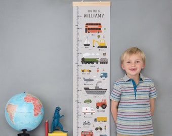 Personalised Transport Height Chart