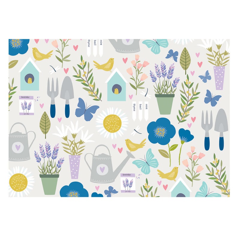 Personalised Gardening Pattern Writing Set