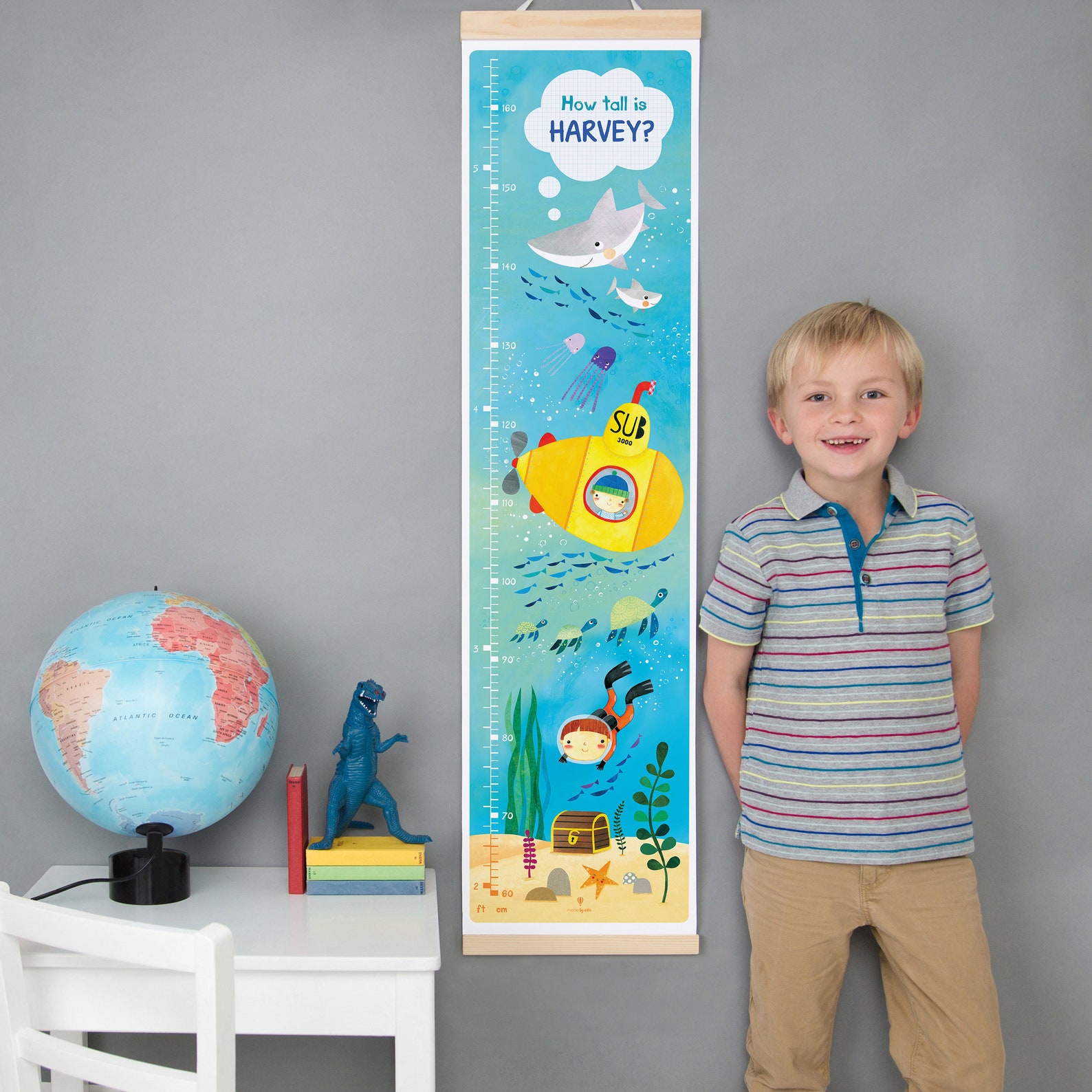 Personalised Submarine Height Chart Etsy