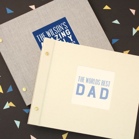 Personalised Family Typography Photo Album