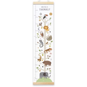 Personalised Animal Tree Height Chart image 3